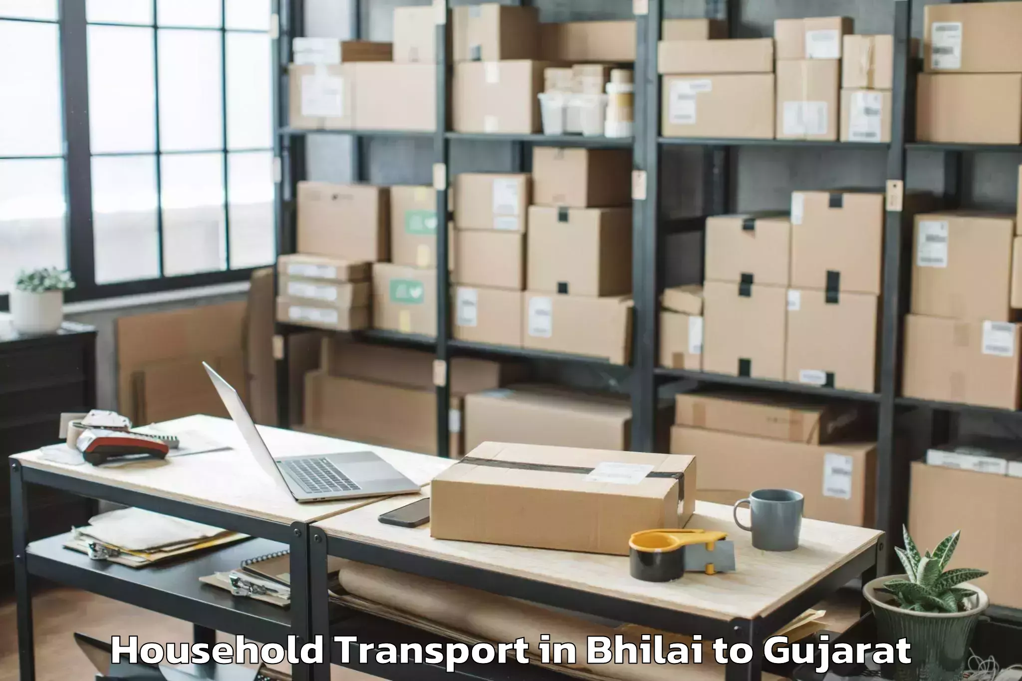 Efficient Bhilai to Abhilashi University Surat Household Transport